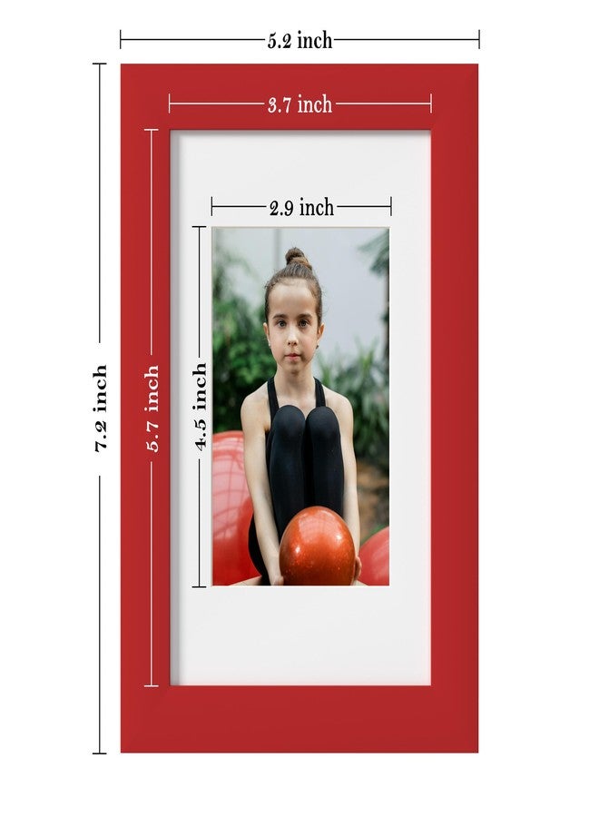 إليتيك برو إطارات صور إيليتك برو 4×6، مجموعة إطارات صور ملونة من 4 قطع، تناسب صور 3.5×5 مع إطار داخلي أو 4×6 بدون إطار داخلي، مصنوعة من الخشب المصنّع والأكريليك، إطار صور أنيق لتزيين جدران المنزل وطاولات الطعام - Image 3